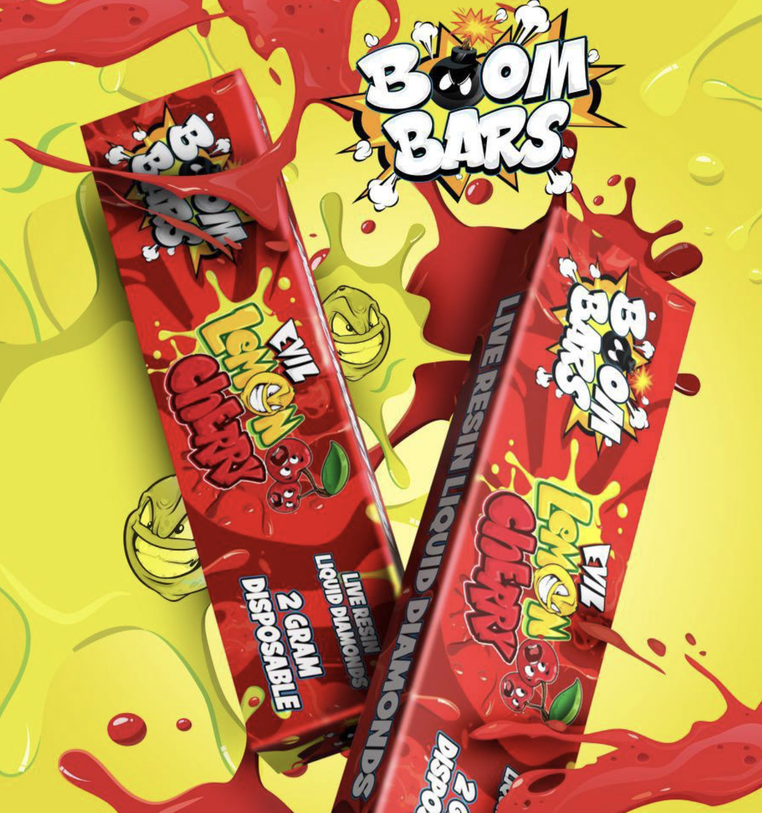 Boom Bars Disposable Evil Lemon Cherry